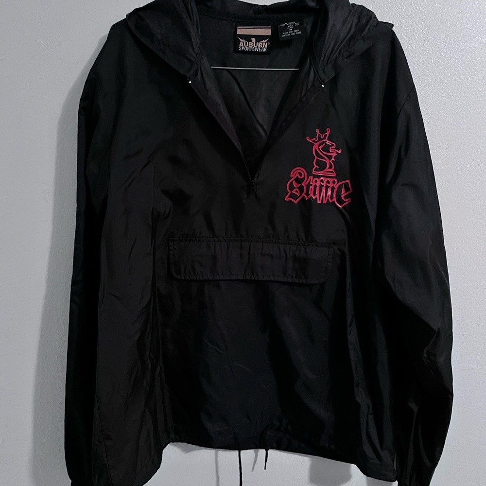 Stiffie branded windbreaker hoodie
